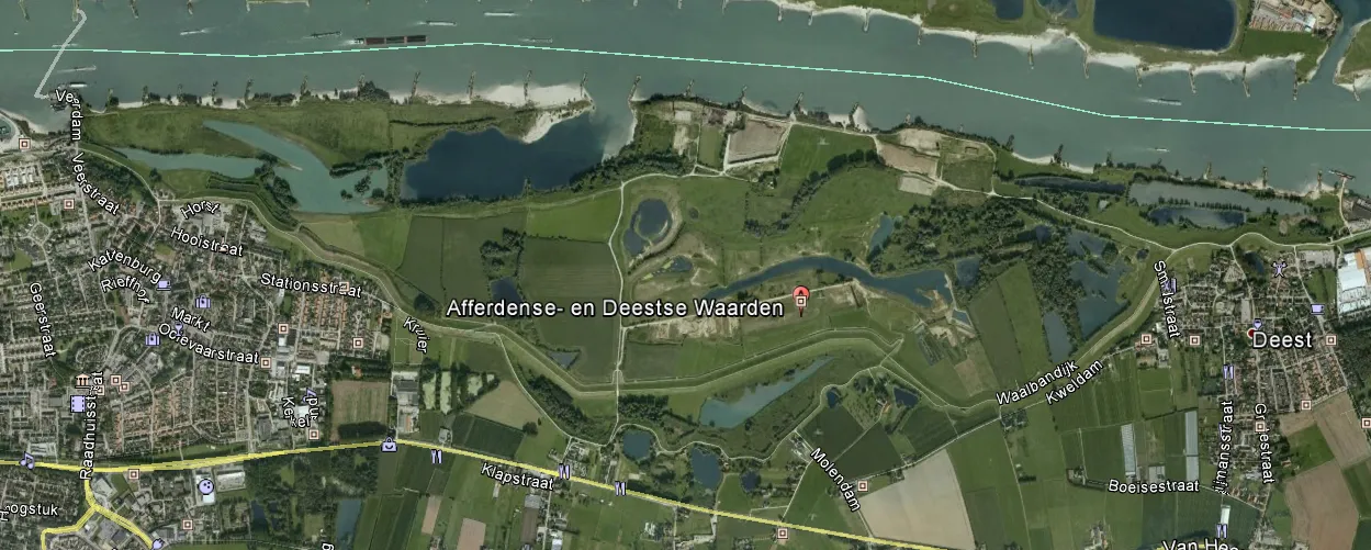 afferdense en deestse waarden sateliet