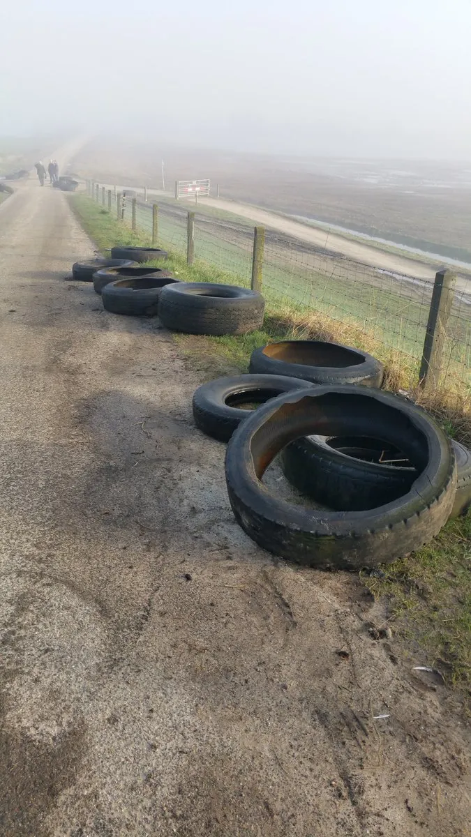 gedumpte banden afferden