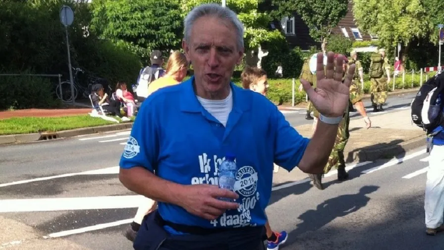 michel lepoutre tijdens vierdaagse 1