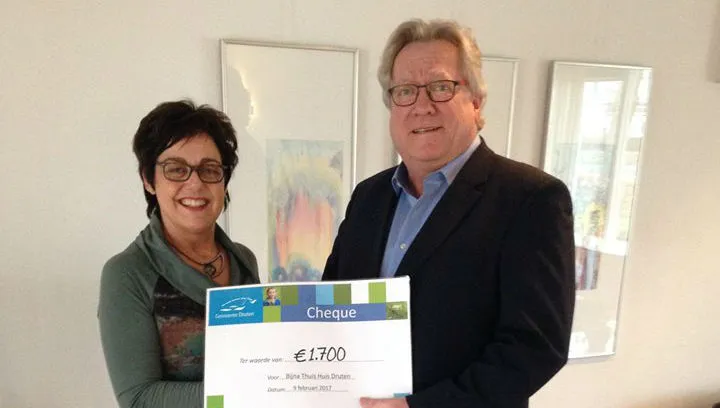 overhandiging cheque