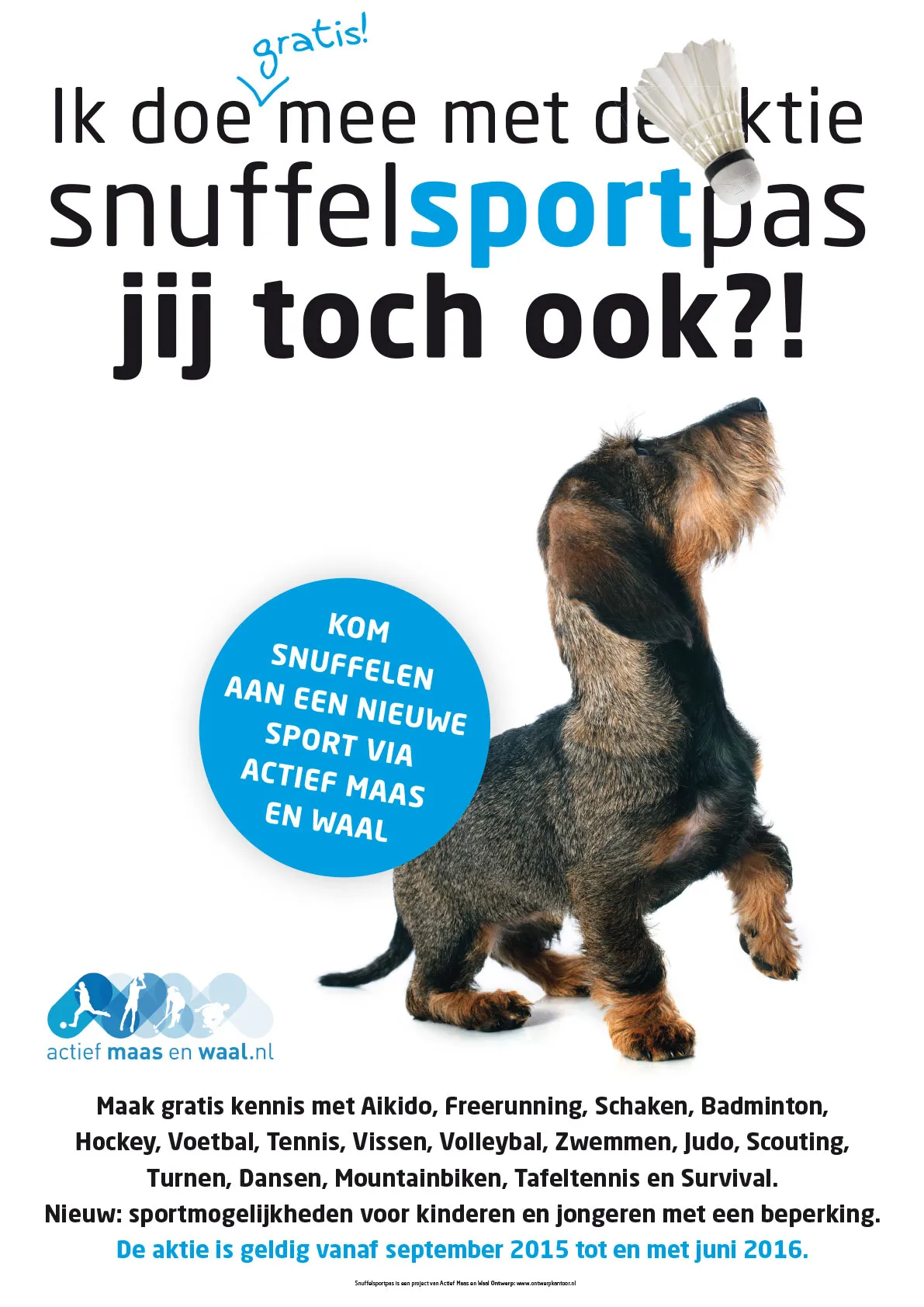 poster snuffelsportpas 2015