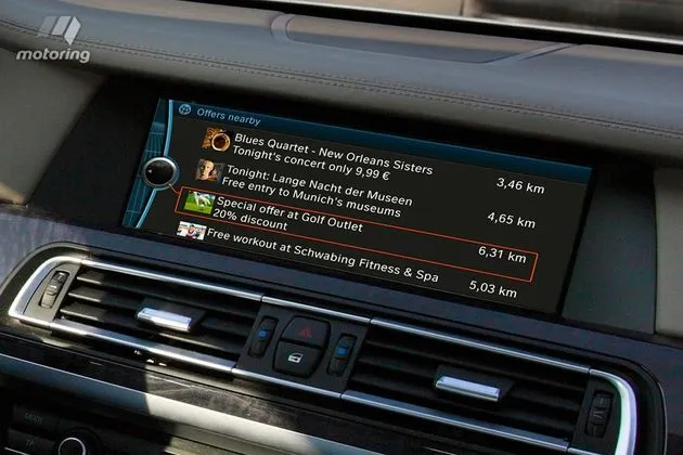 bmw gaat testen met in car advertising