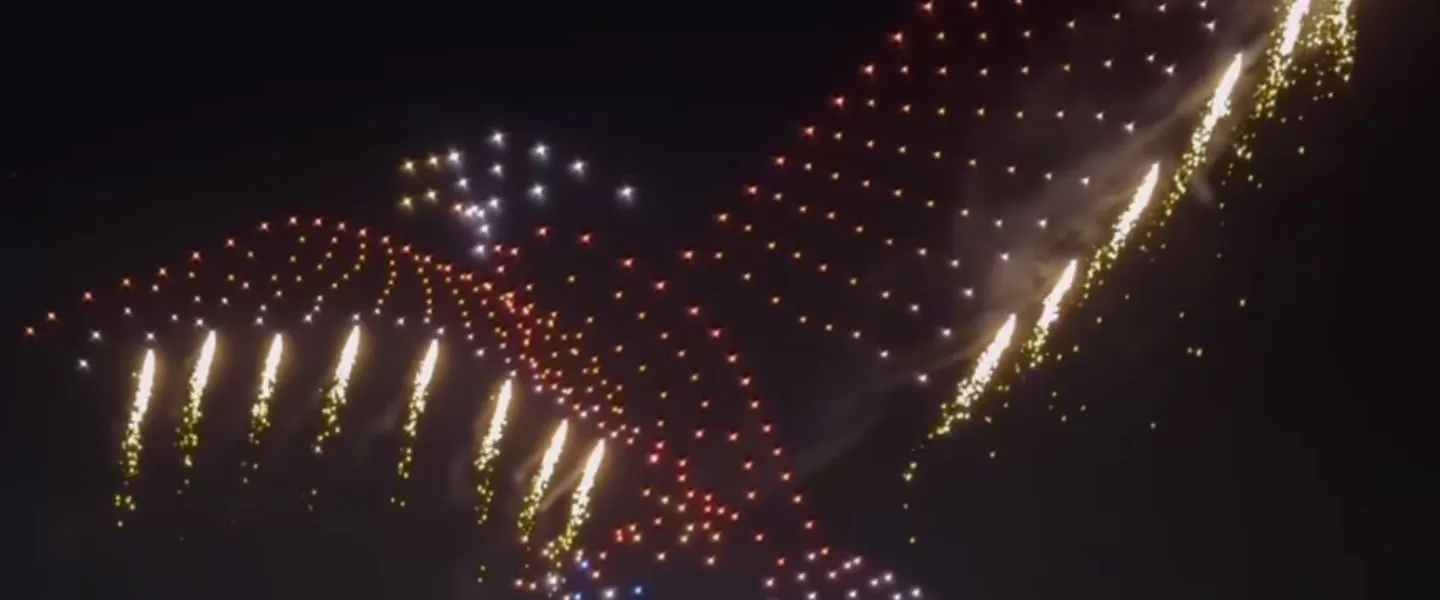 drones vuurwerk