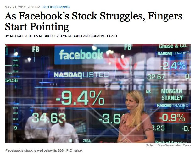 het zoeken naar schuldigen voor facebook