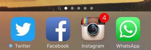 instagram notificatie teller 1