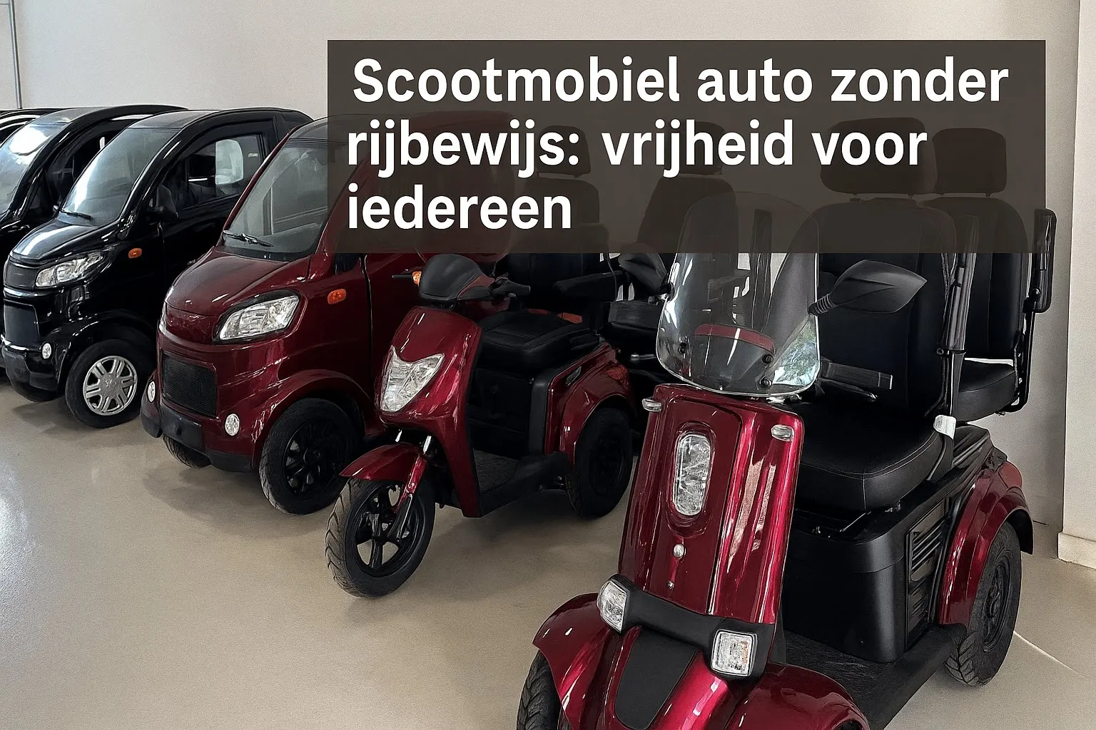 scootmobiel auto zonder rijbewijs vrijheid voor iedereen