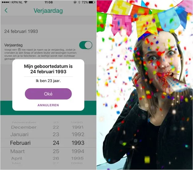 snapchat verjaardag filter