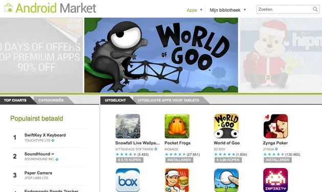 tien miljard apps gedownload uit de andr