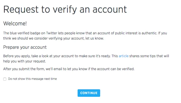 twitter geverifieerd account