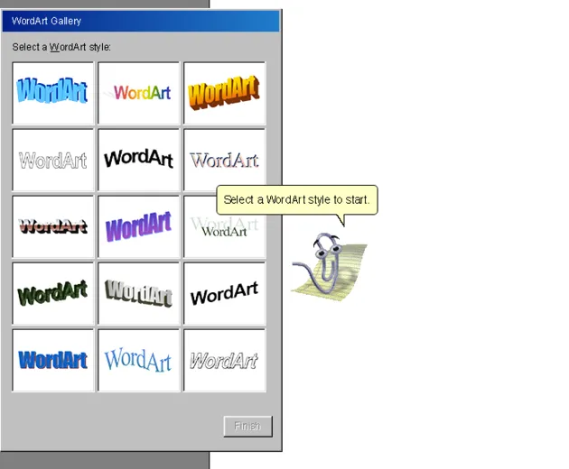 wordart paperclip