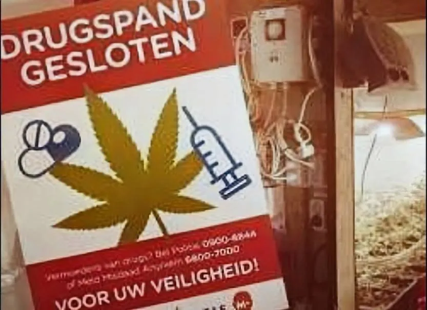 Drugspand gesloten