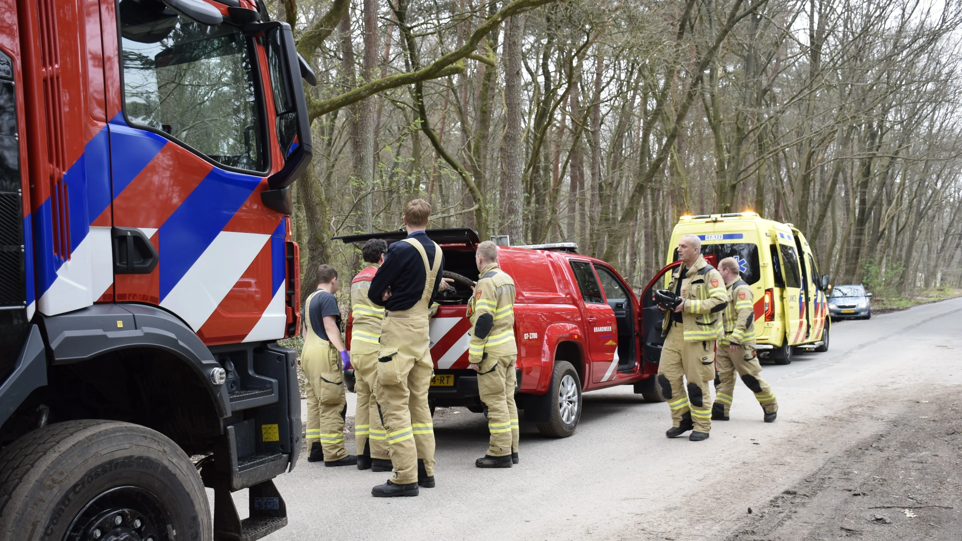 mountain biker brandweer