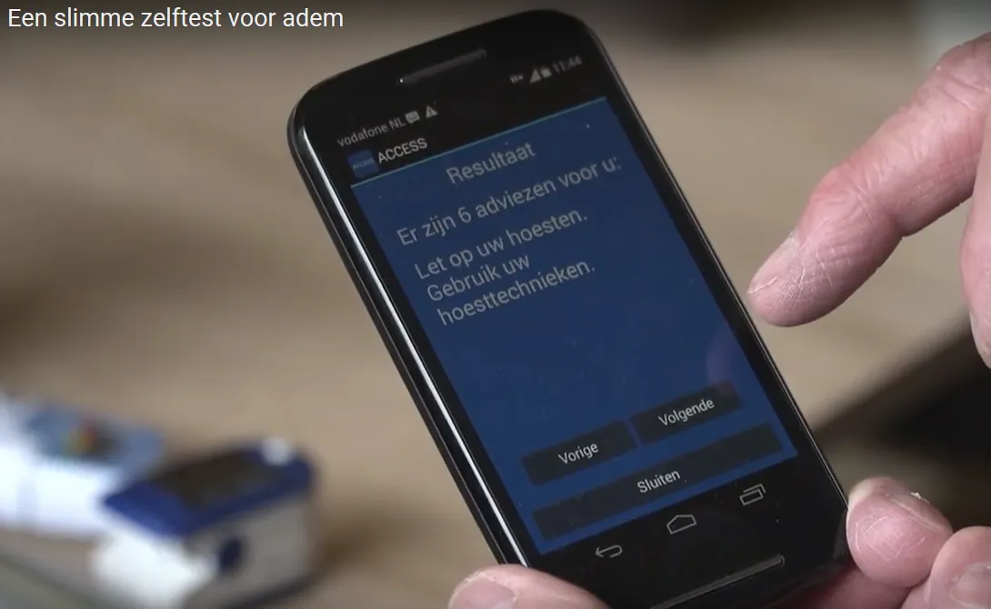slimme zelftest voor adem