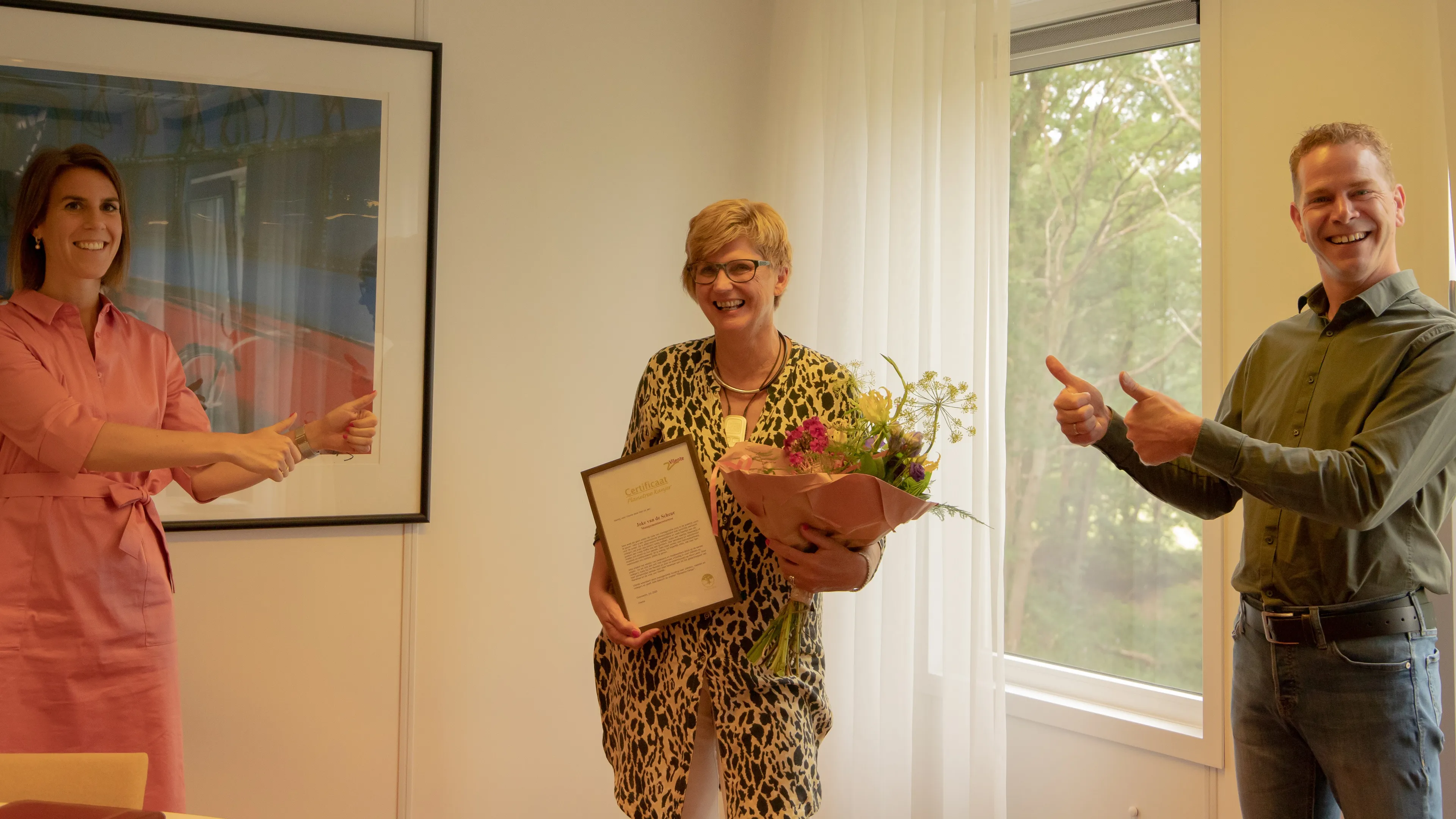 vilente planetree kanjer joke van de scheur vlnr linda van den boogaard joke vd scheur en michiel lucas