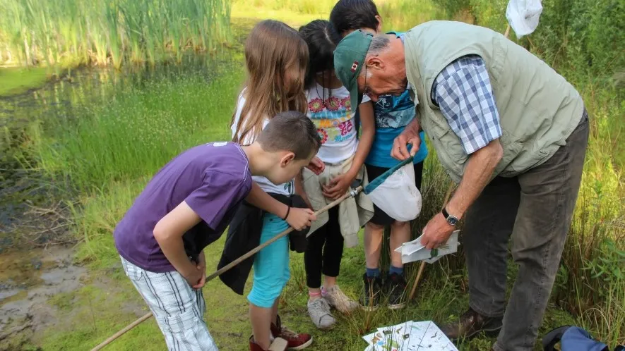 2013 img 0916 wiebe met groepje kinderen kl