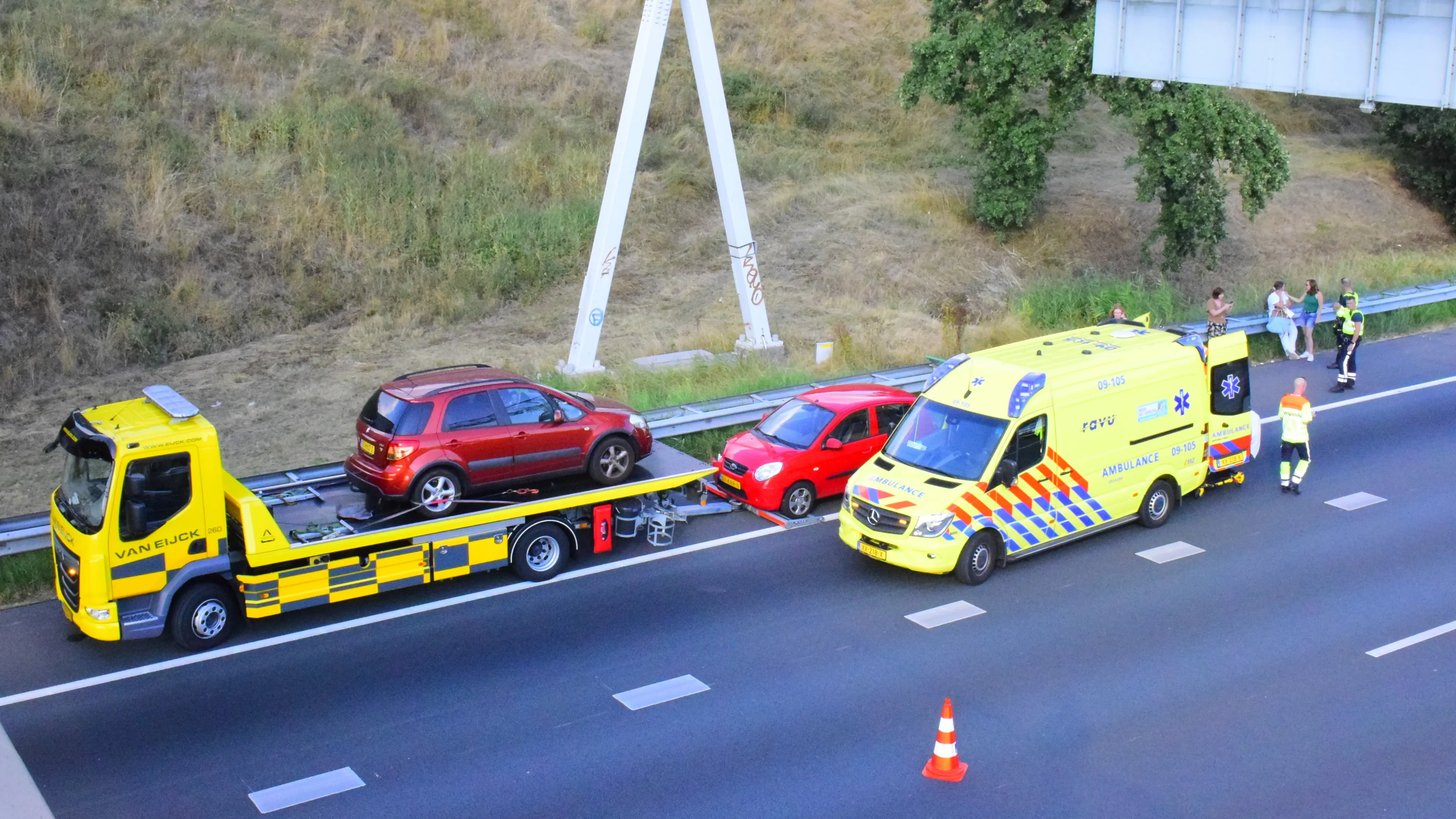 a12 gewonde bij ongeval