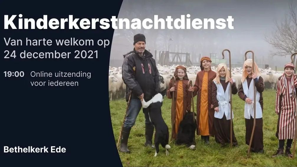 aankonding kinderkerstnachtdienst 1