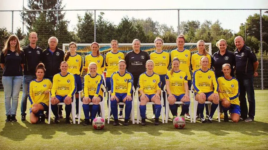blauw geel dames ede1