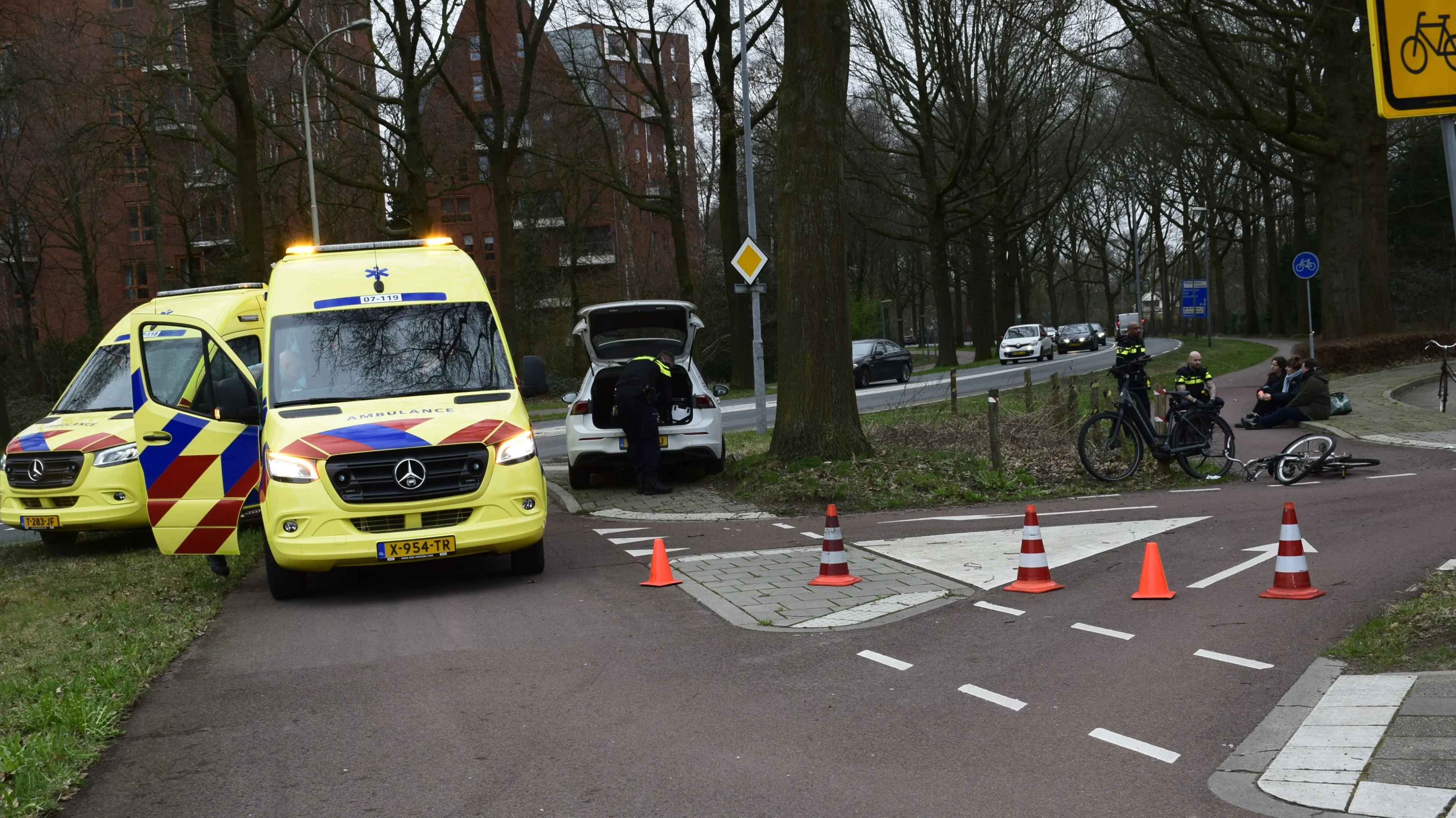 fietser zwaar gewond bennekom