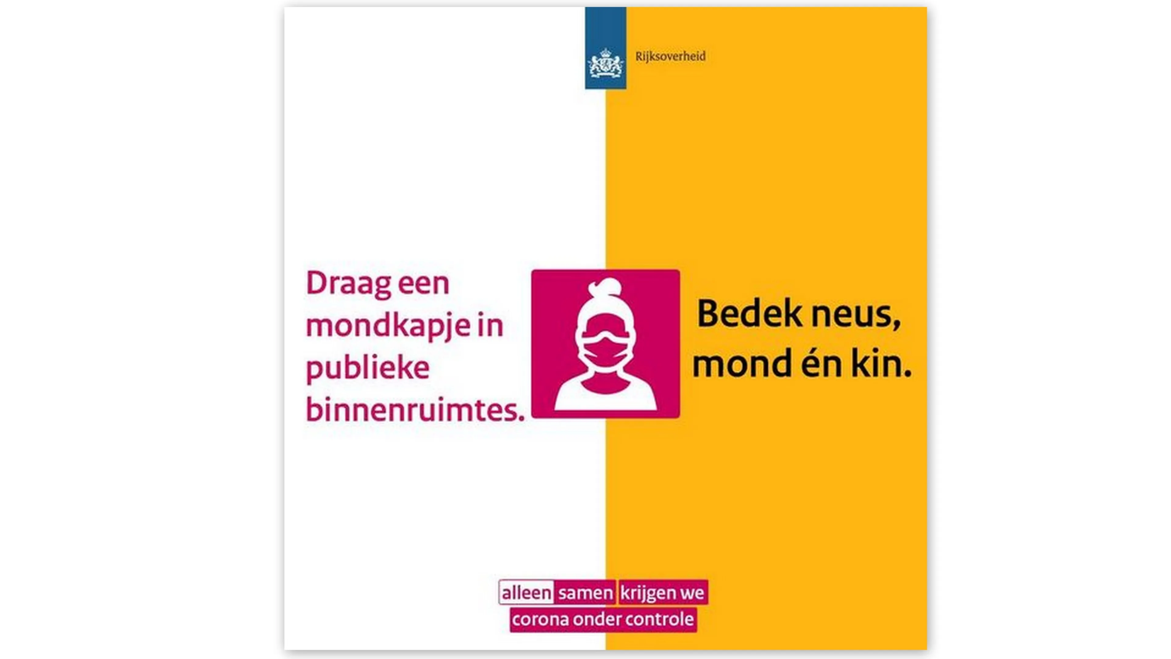 mondkapje binnenruimtes