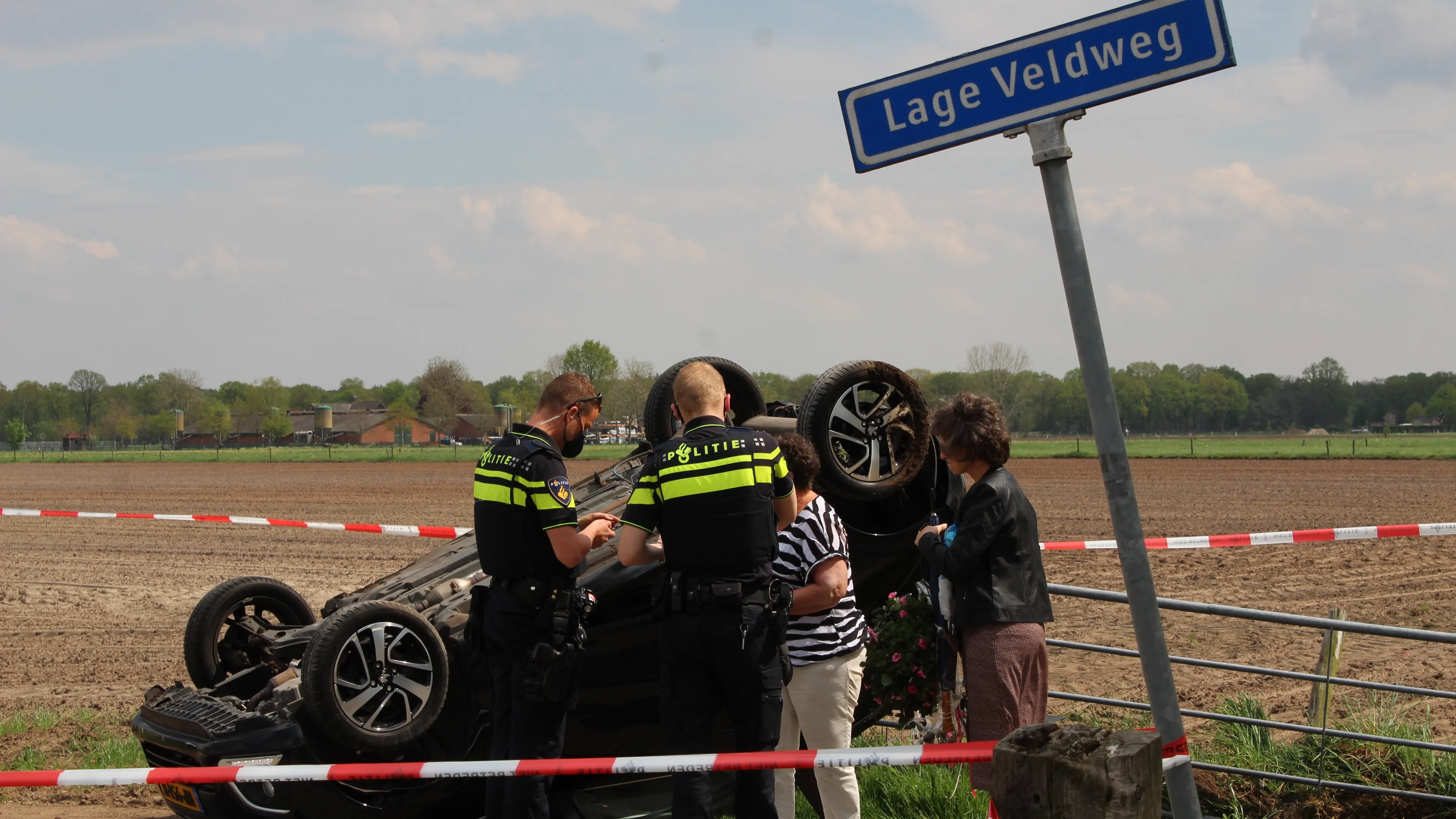 ongeval lunteren lage veldweg