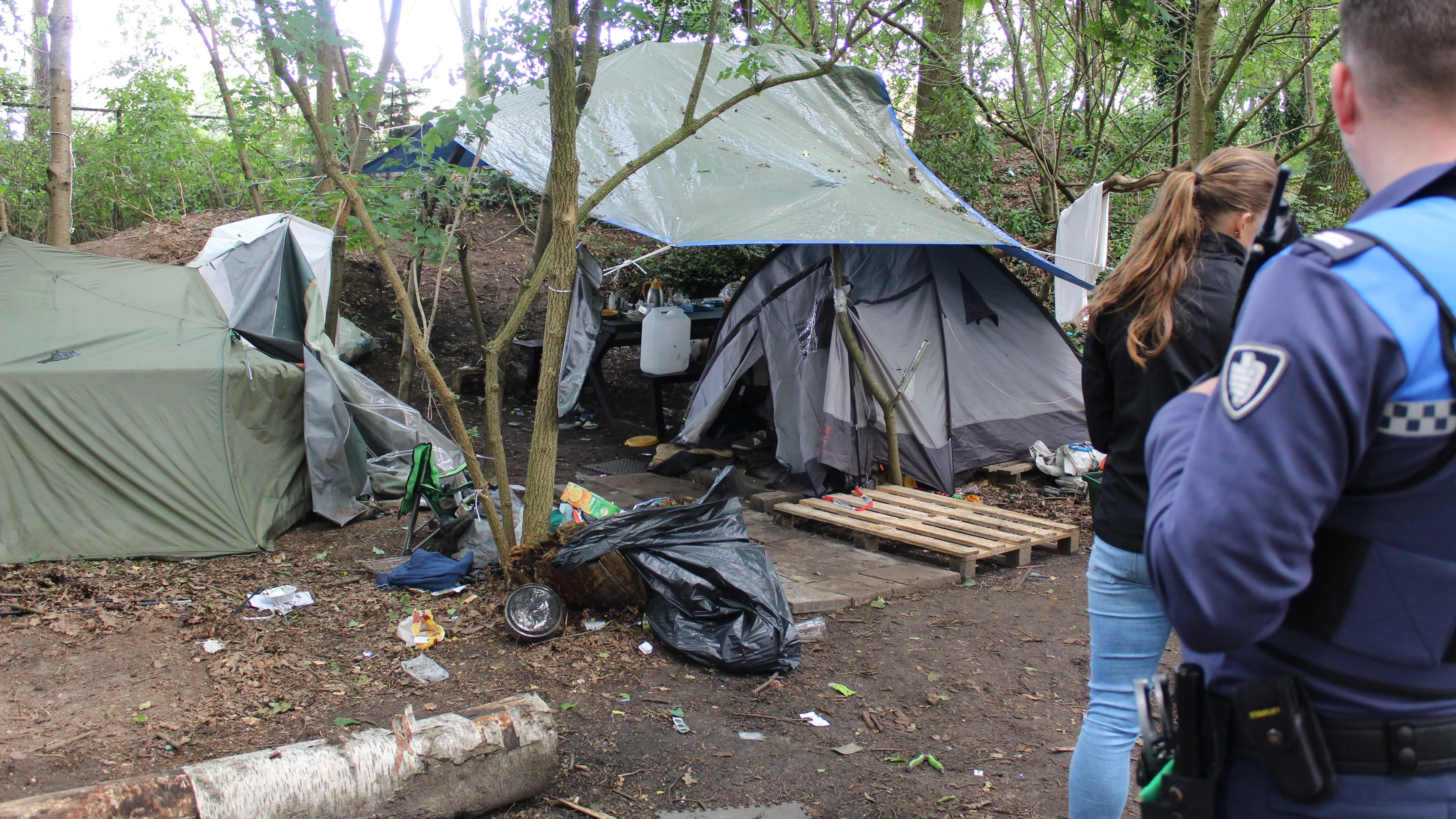 ontruiming kamp buitenslapers sijselt