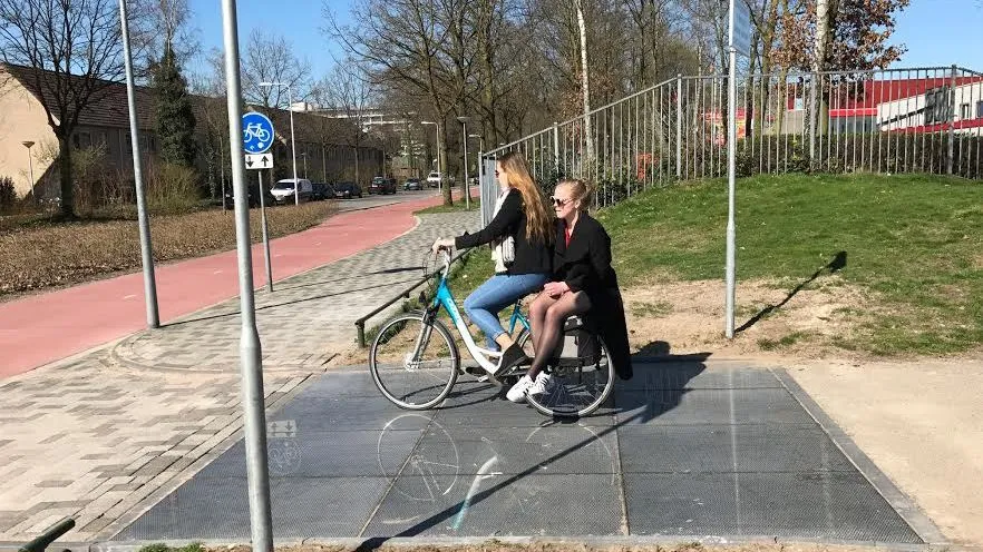 verwarmt fietspad