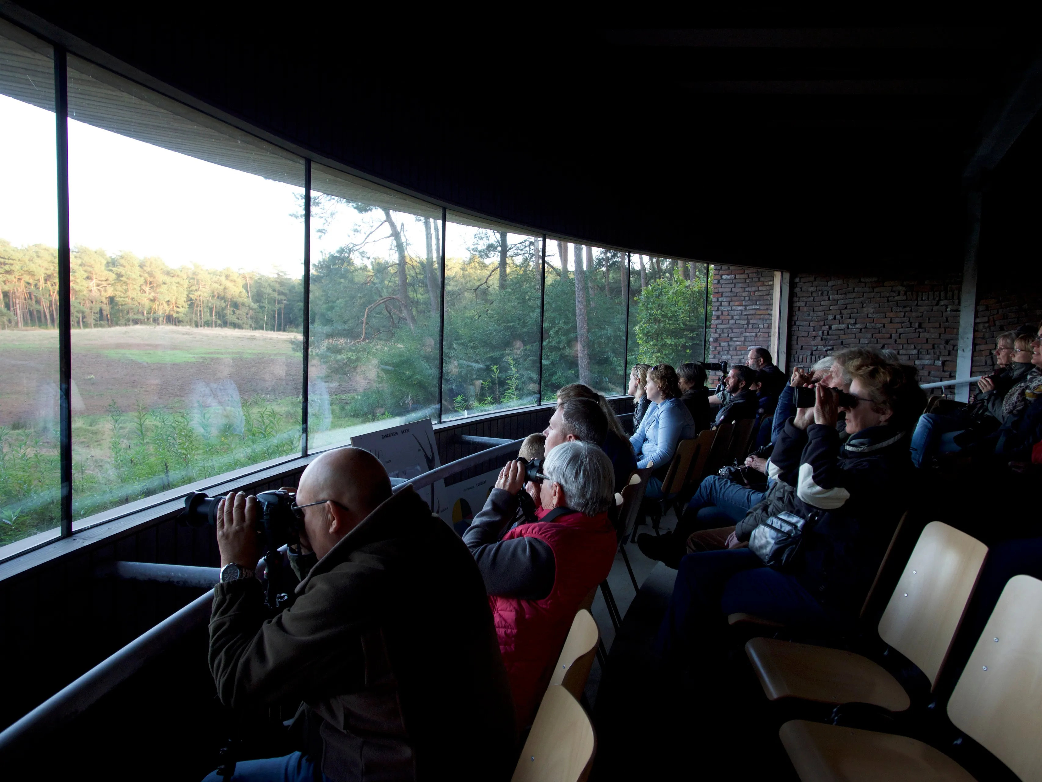wildkansel met bezoekers nc veluwe