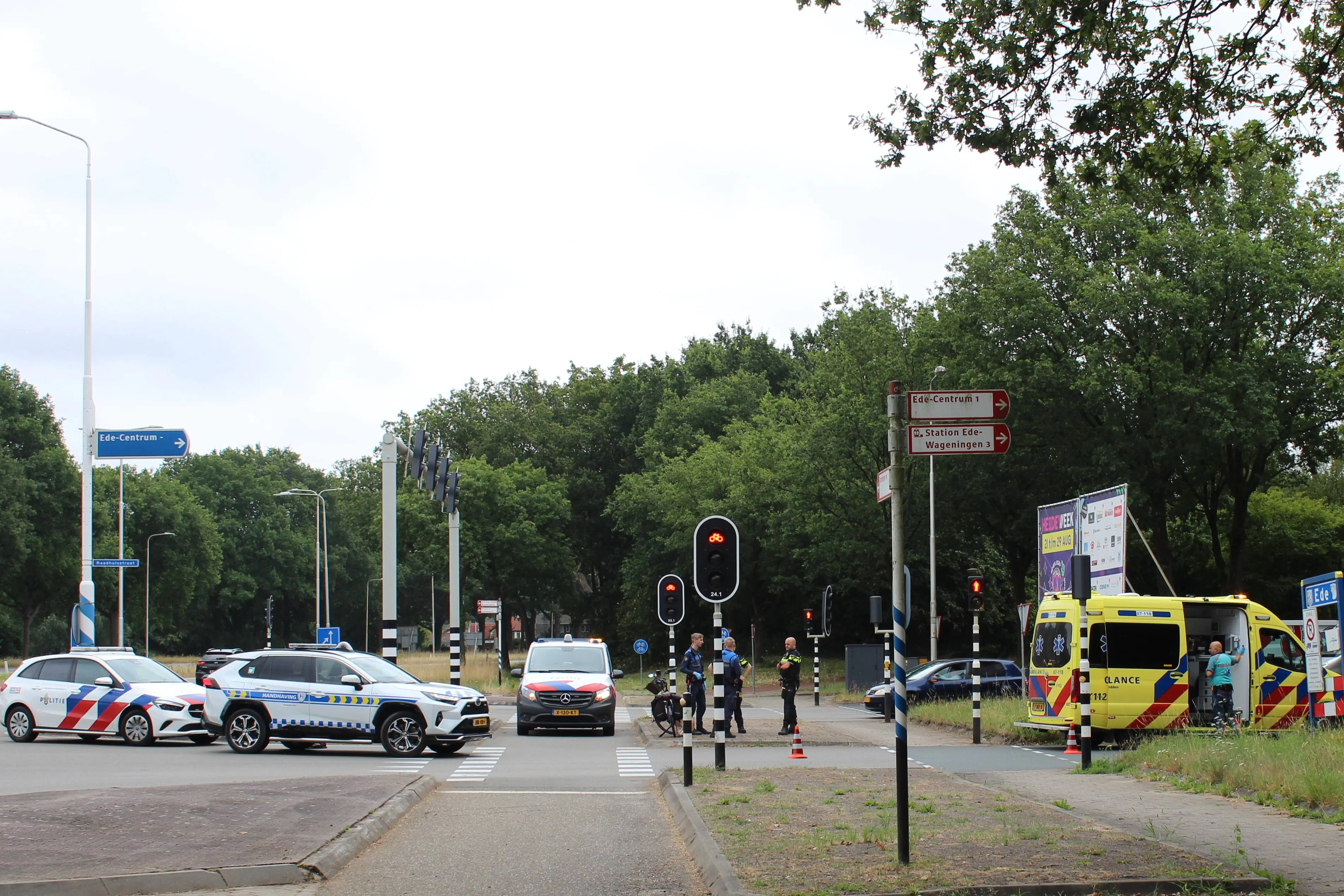 Ongeval N224 -Raadhuisstraat Ede