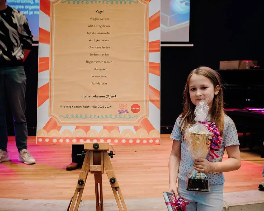 Winnares Kinderstadsdichter 2026 - Foto Mevrouw Kiek-web