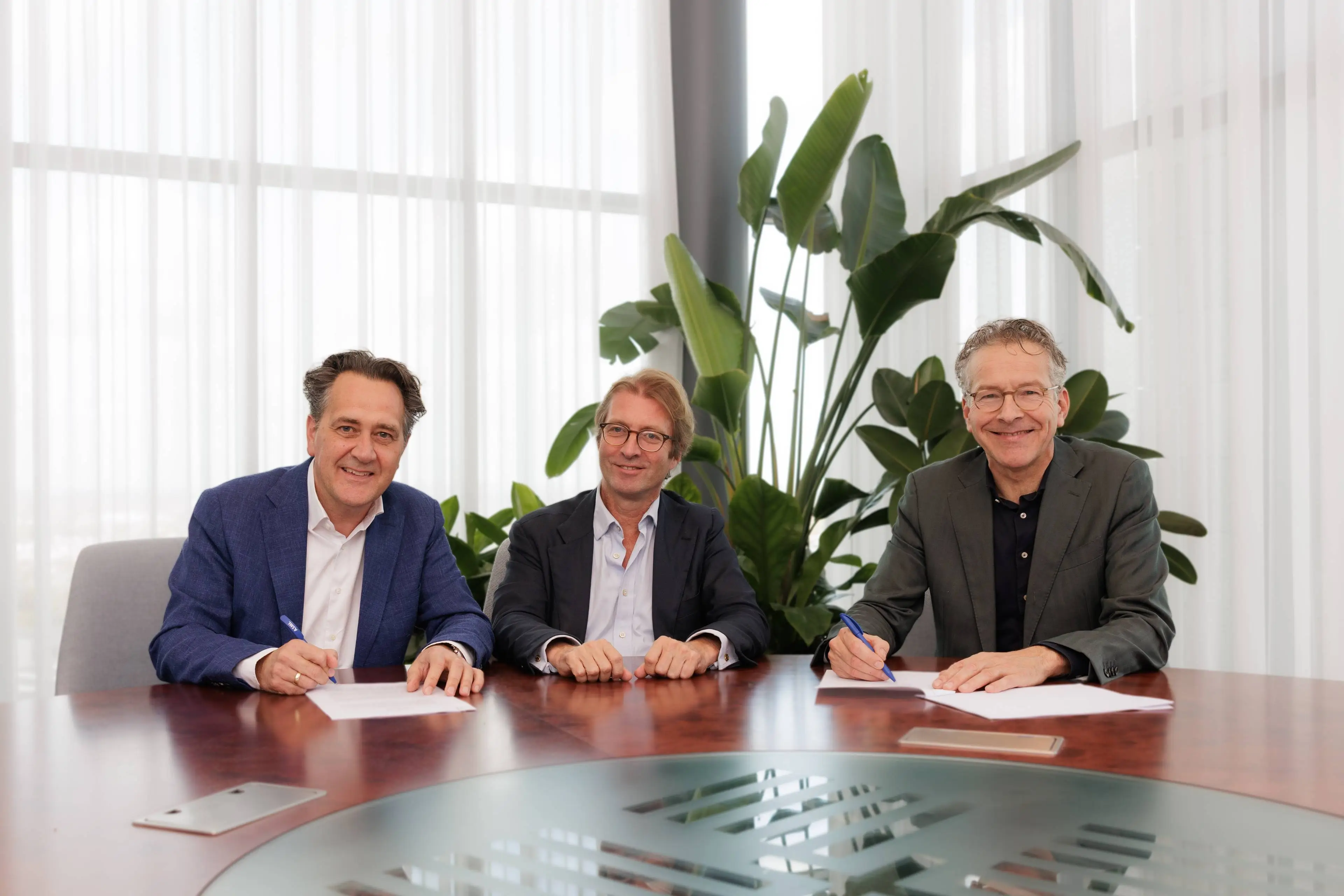 vlnr Frank Heemskerk Taco Dibbits Jeroen Dijsselbloem