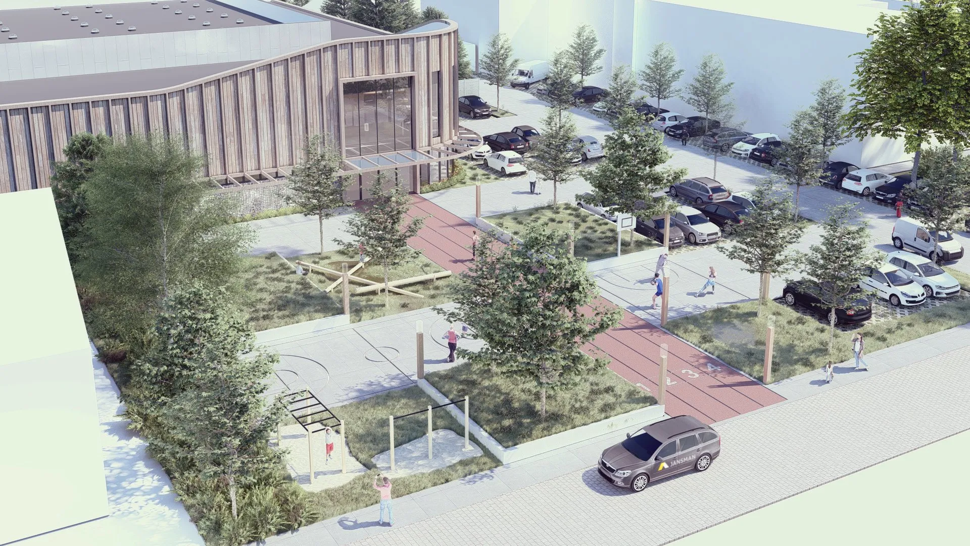 artist impressie sporthal emmer compascuum jansman bouw bv
