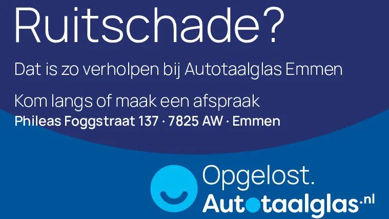 autotaalglas advertentie emmen