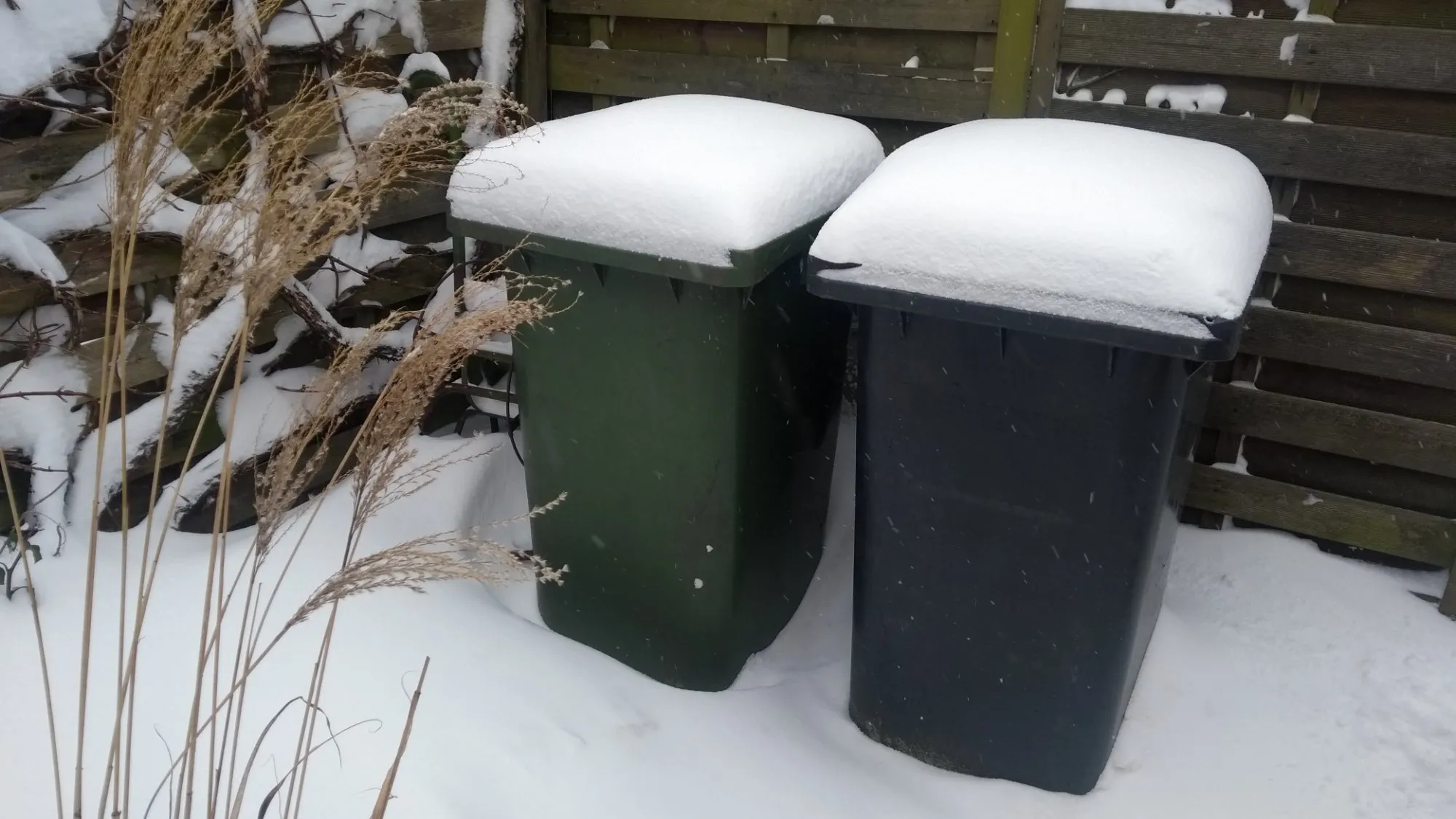 container sneeuw