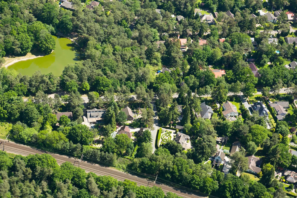 luchtfoto plas van beek