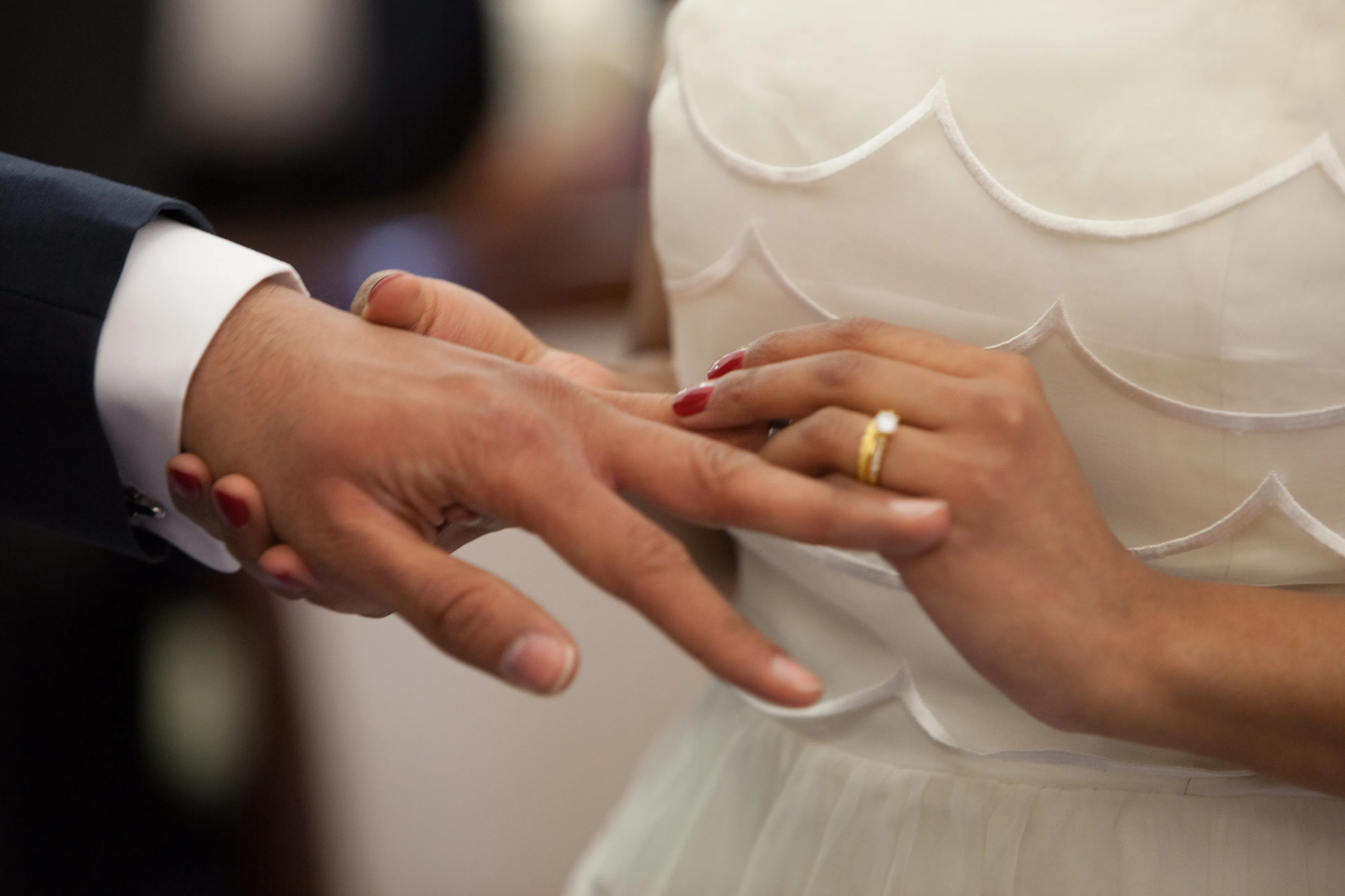 bruiloft ringen man vrouw