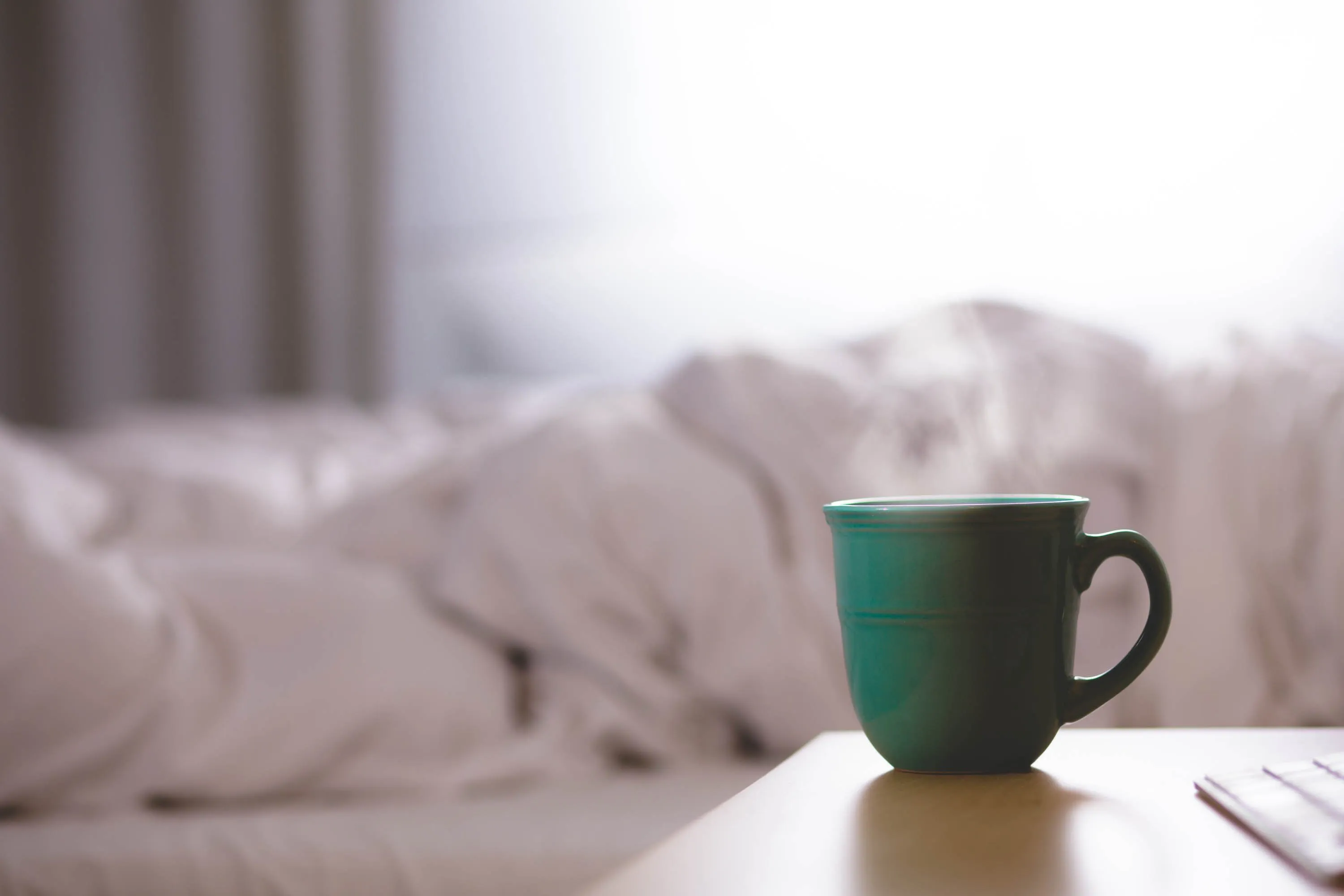 koffie ochtend slaapkamer