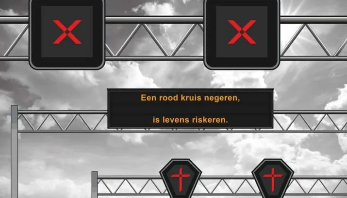 negeren rood kruis