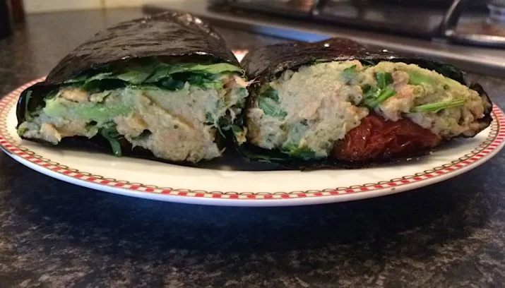 sushi wrap met tonijn