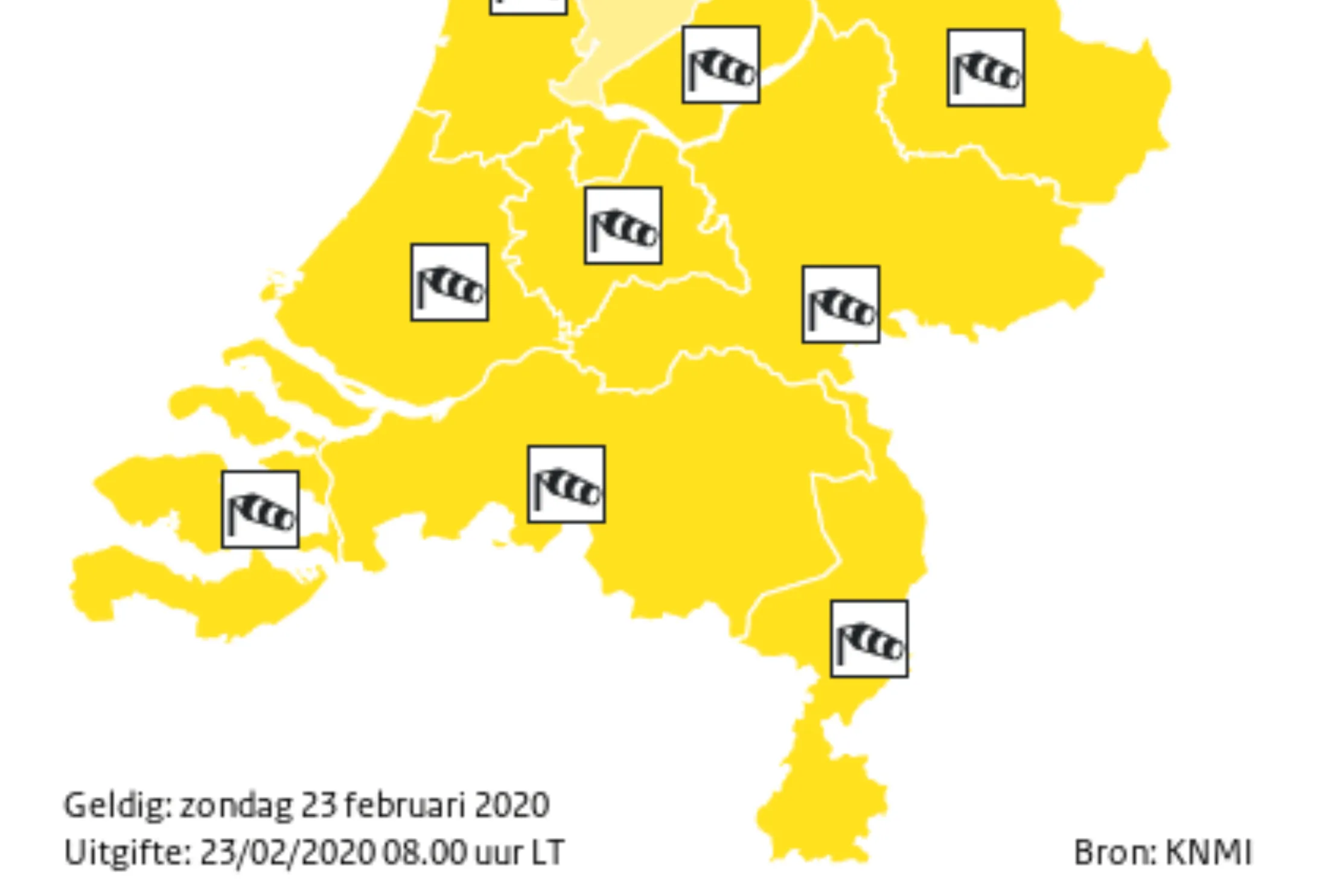 waarschuwing brabant code geel edited