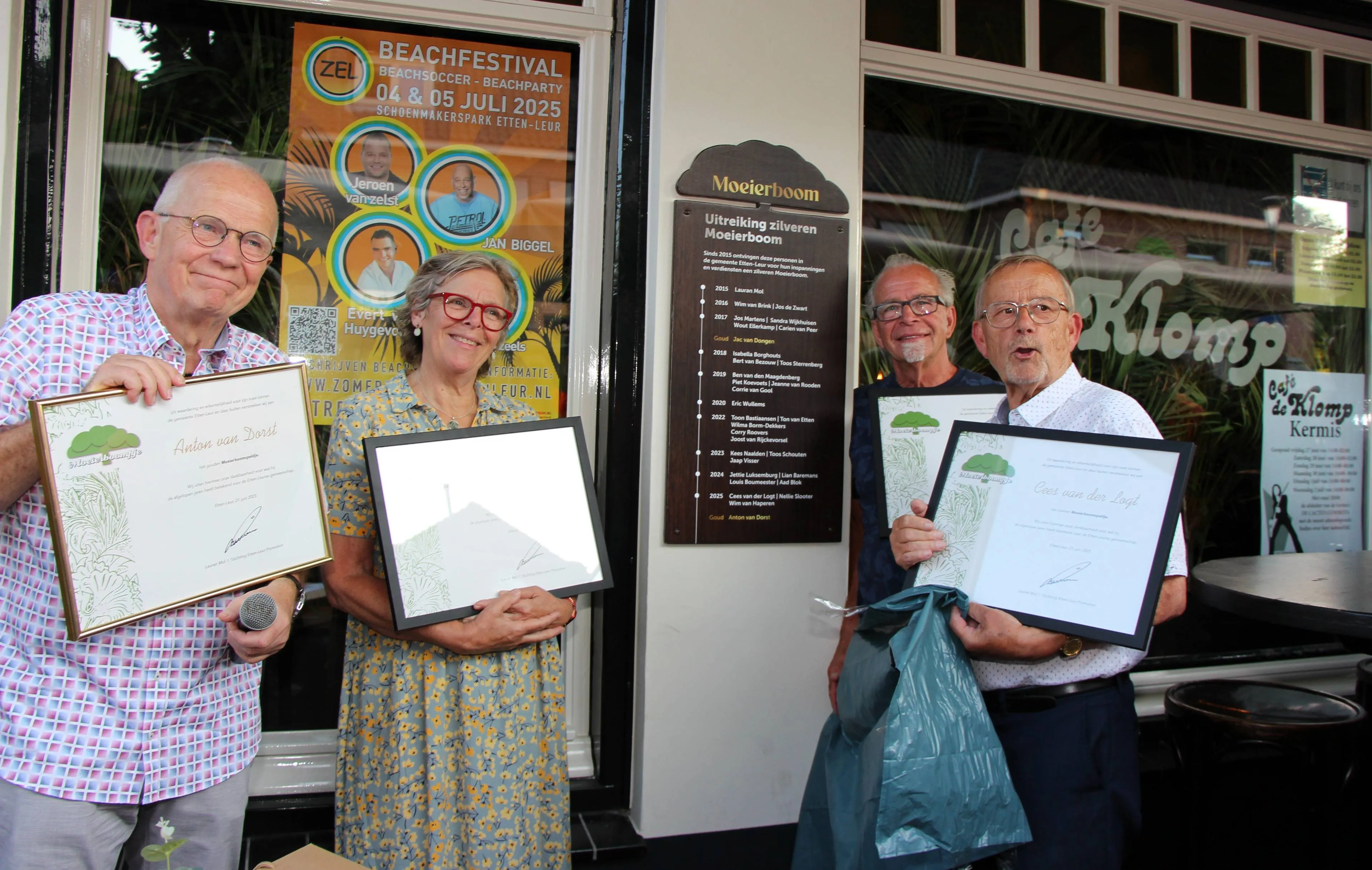 Uitreiking Zilveren Moeierboom