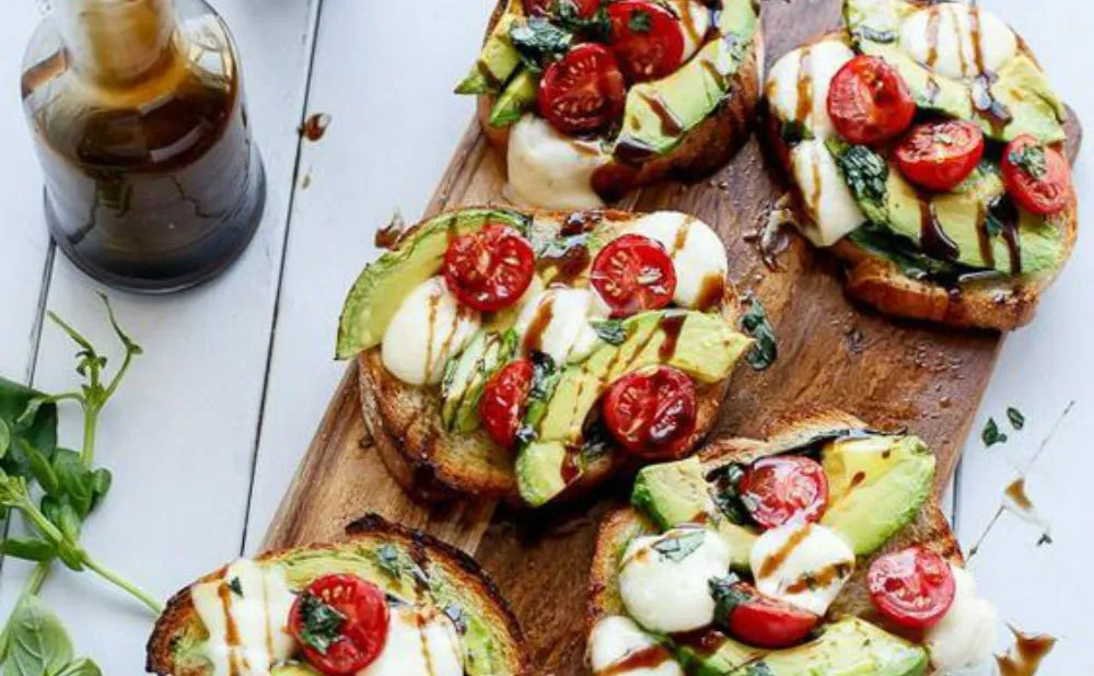 caprese avocado toast fem fem