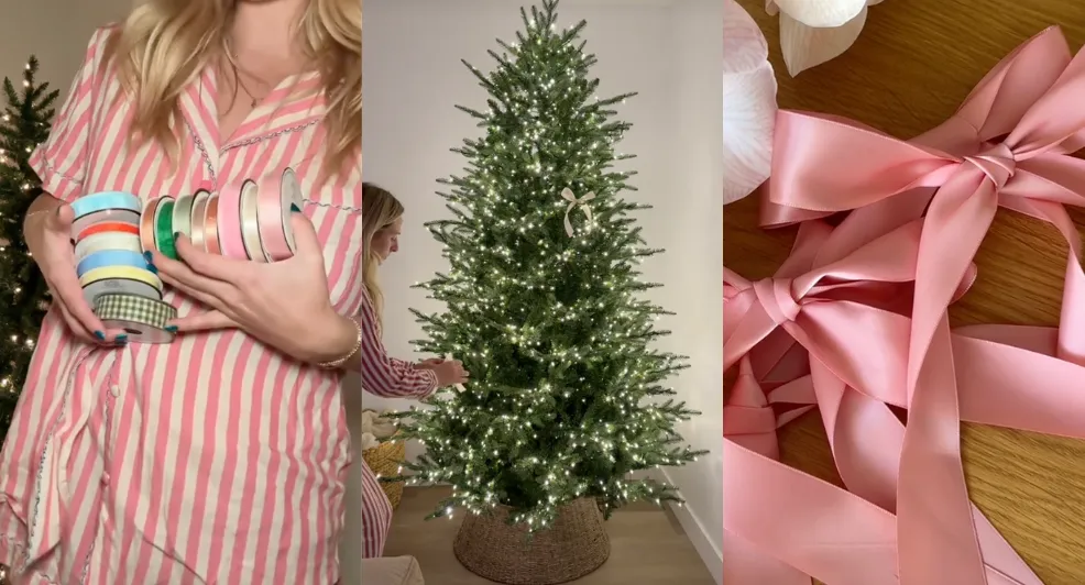 De nieuwste kersttrend die lekker budgetproof is strikken in je kerstboom