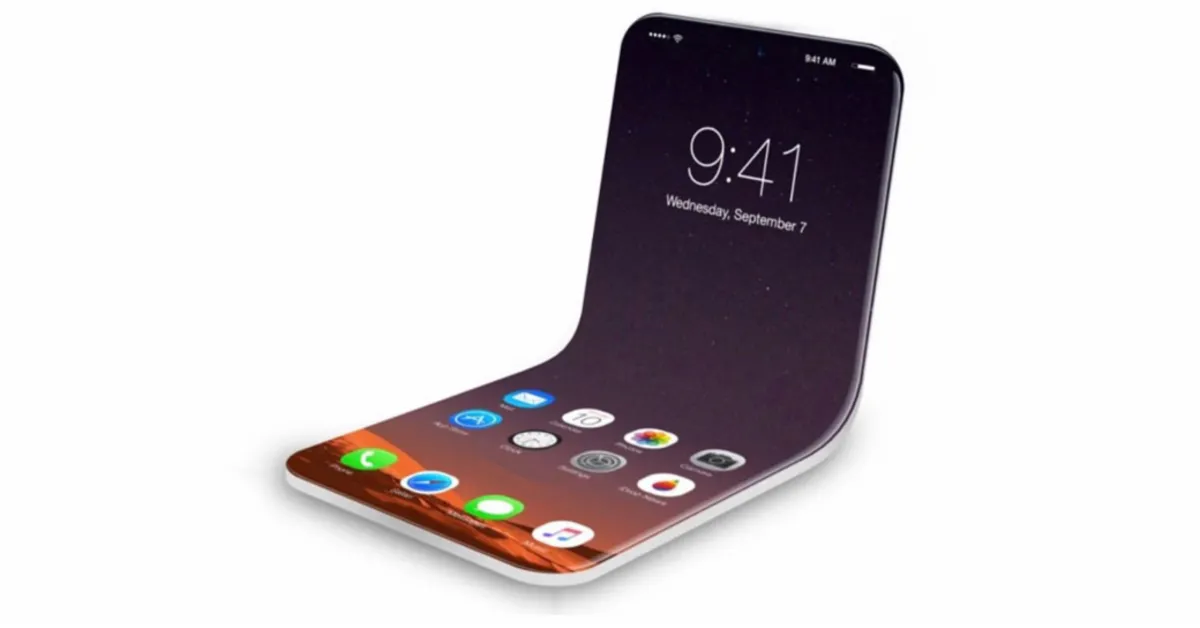 apple folding phone promo