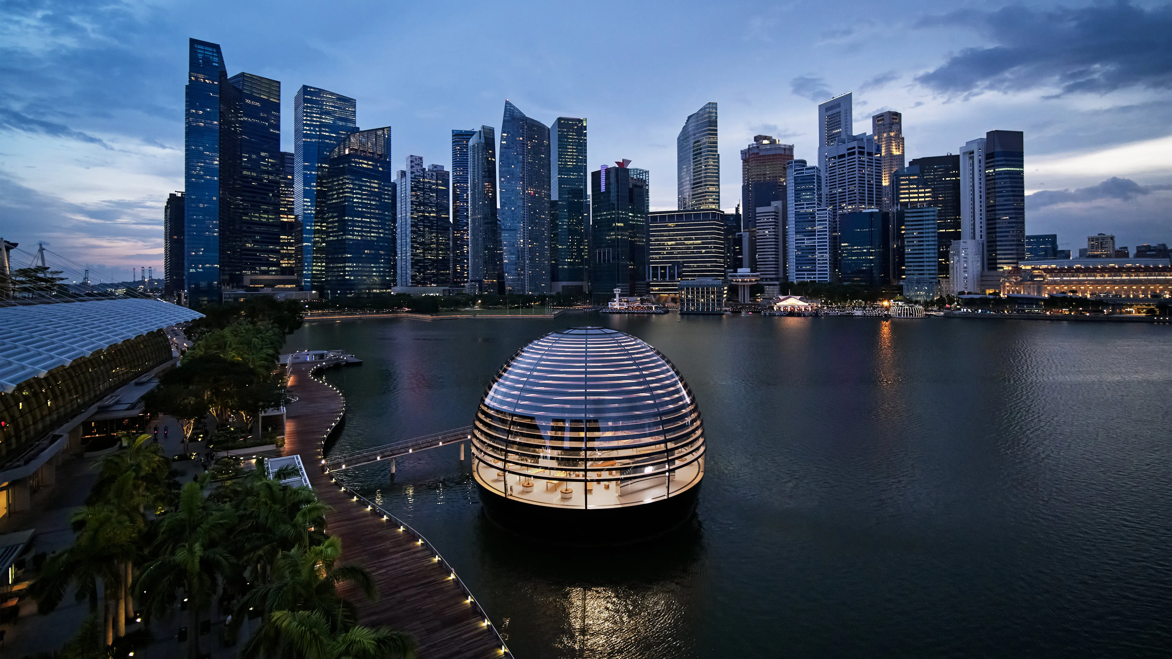 apple nso marina bay sands aerial view 09072020