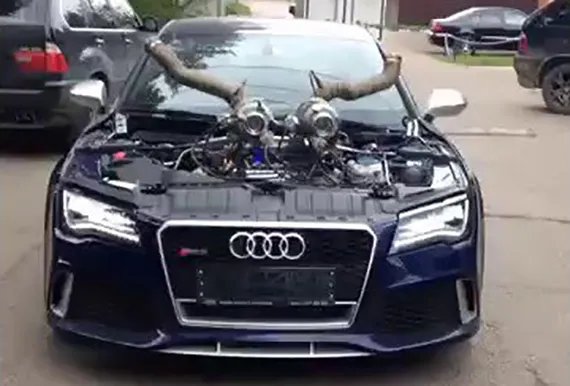 audi met gewei