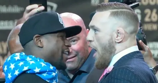 fhm mayweather vs mcgregor press