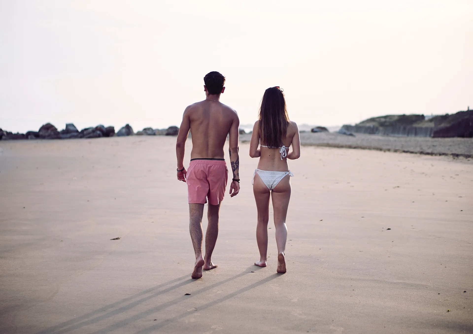 foto goed bijlopen op strand