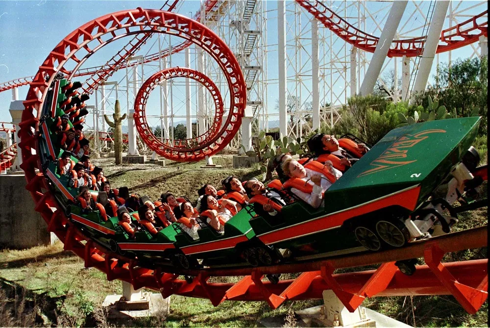 magic mountains roller coaster