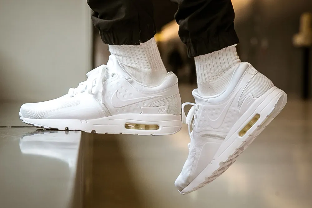 nike air max zero all white 01